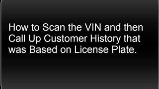 Scan the VIN Lookup by Plate