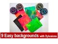 9 Easy Backgrounds with Dylusions