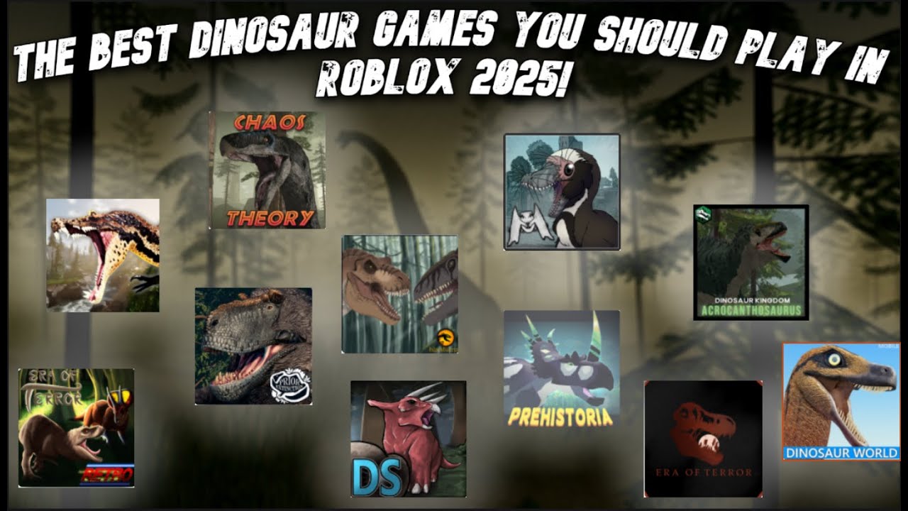 The BEST DINOSAUR Games YOU Should PLAY In ROBLOX 2025 YouTube 