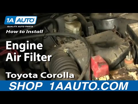 How To Replace Engine Air Filter 98-02 Toyota Corolla