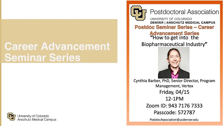 How to get into the Biopharmaceutica...  Industry ...