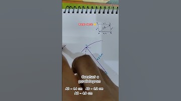 construct a parallelogram| construction with ruler and compass | YouTube shorts maths videos