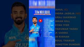 India squad for Australia series 2023 indiaversusaustralia cricketshorts