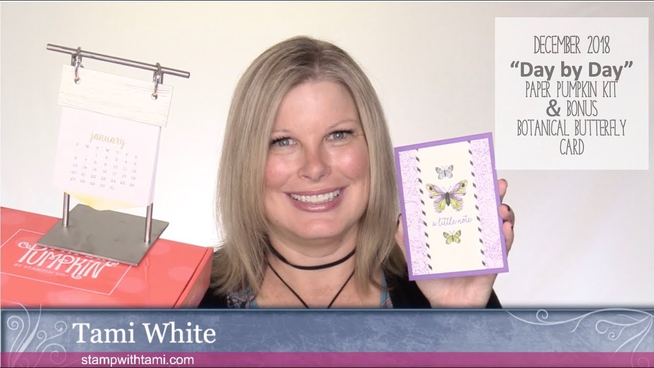 Stampin' Up December Paper Pumpkin Kit, Giveaways and Botanical