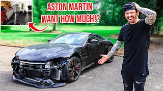 REBUILDING A WRECKED 2019 ASTON MARTIN VANTAGE | PT1 Aston Martin Collision Repair Parts