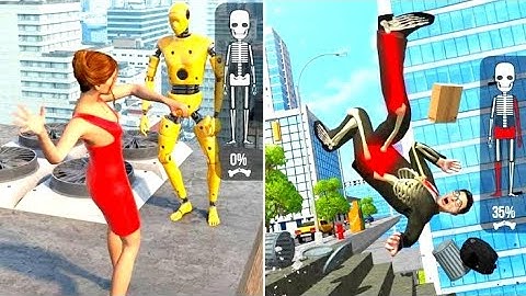 Falling👻💩🤖 Art Ragdoll simulator 3D - Android ios Gameplay Walkthrough Mobile Game New Update SAR32H