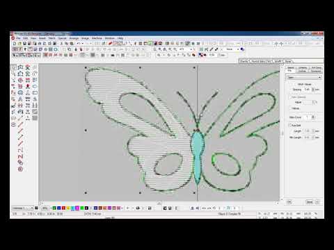 Machine Embroidery Design | Wilcom Software | Butterfly Design
