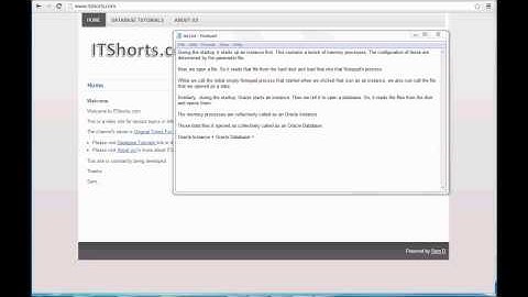 Database Tutorial 35 - What is an Oracle database?