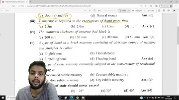 BUILDING  construction Objective PART 1 2017odd SBTE exam bihar  , previous year Diploma polytechnic