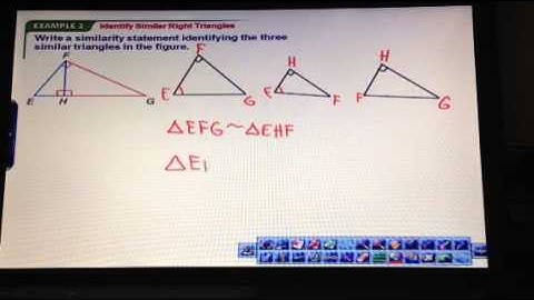 Similar triangles from the altitude on a right triangle