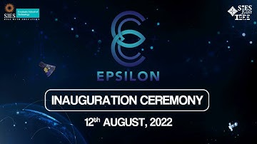EPSILON 2022 | Inauguration Ceremony | IEEE SIESGST