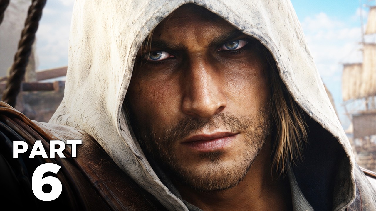 ASSASSIN'S CREED BLACK FLAG RESYNCED Walkthrough Gameplay Part 6 - MAN O' WAR SHIP (FULL GAME)