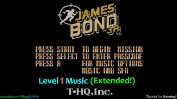 James Bond, Jr. (NES) - Level 1 Music (1 hour)