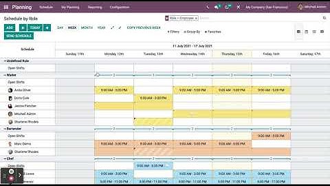 Odoo Planning Module