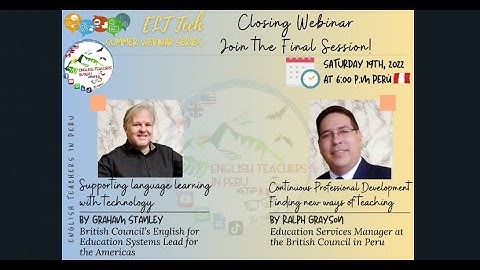 Twelfth ELT Tech Webinar Series "Closing webinar. Join  the final session" #ETiP