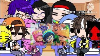 react to Boboiboy vs amato #tamu_baru #boboiboy #gachaclup