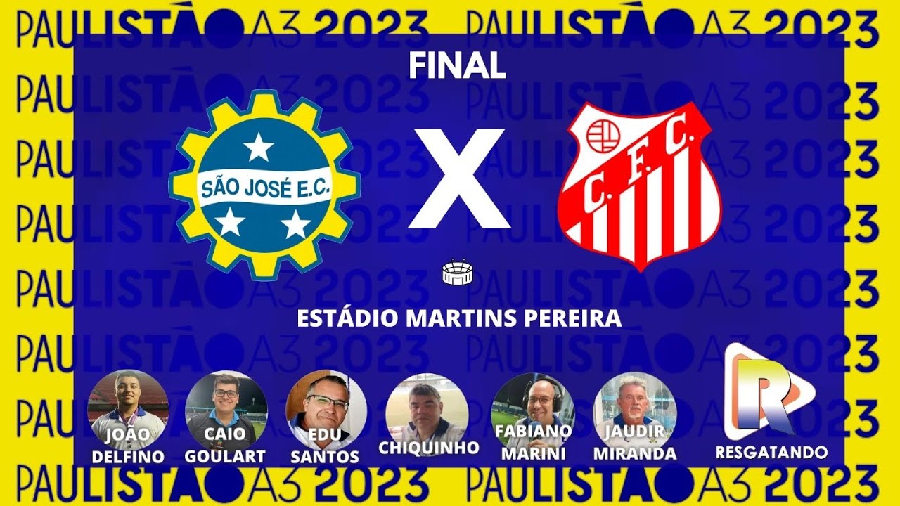 SÃO JOSÉ X CAPIVARIANO FINAL da Série A3 Futebol AO VIVO 06052023 RESGATANDO SÃO SÃO JOSÉ X CAPIVARIANO FINAL da Série A3 Futebol AO VIVO 06052023 RESGATANDO SÃO