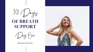 30 Days of Breath Support: Day 1- Inhale