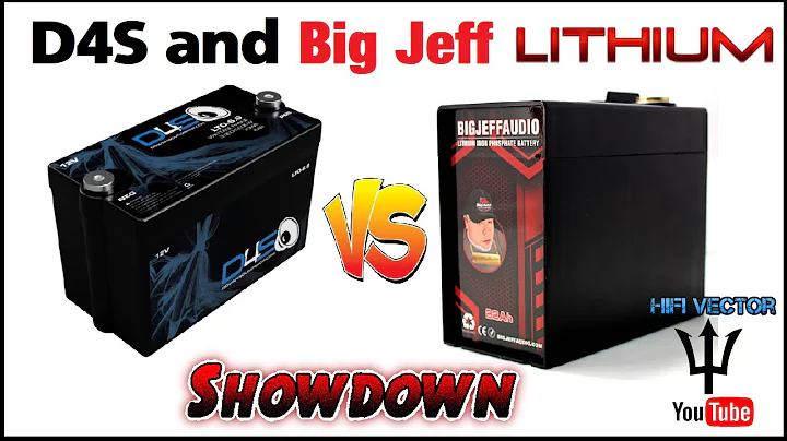 Down4Sound Vs Big Jeff audio lithium car audio battery comparison test D4S LTO 6.0 Big Jeff 22ah