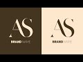 Designing Impact: AS Letter Logo with Adobe Illustrator