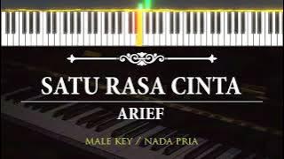 Satu Rasa Cinta ( Karaoke Akustik Piano - Male Key ) - Arief