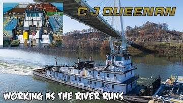 M/V C J Queenan - Working as the River Runs