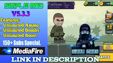 Mini Militia Simple Mod||V5.3.3||Latest version hack||150+ subs special||