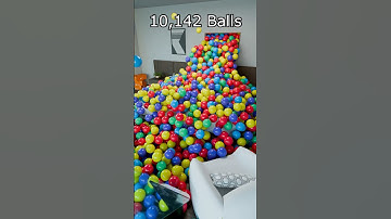 Bed filled with over 10.1k balls 🔥 Intense Blender animation #blenderanimation #blender3d