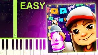 subway surfers mexico halloween 2025 theme easy piano tutorial