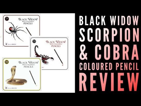 Dragon Black Widow Colored Pencil Review & Another Free Giveaway For 3  Lucky People 