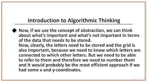 Introduction to Algorithmic Thinking