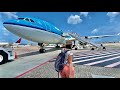  sint maarten sxm to amsterdam schiphol ams  klm airbus a330 via curaao full flight report