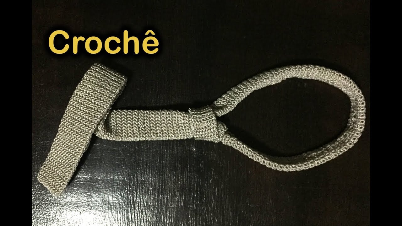 Gravata Gil - Super fácil - Crochê