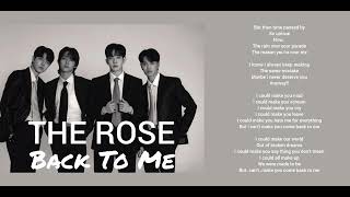 BACK TO ME - THE ROSE BAND (Lyrics) Resimi