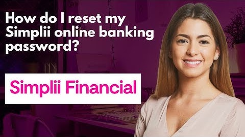 How do I reset my Simplii online banking password? 