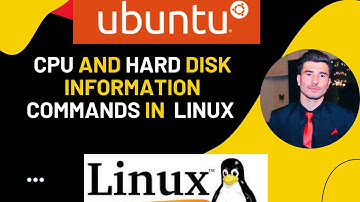 how to check CPU information and hard disk information in linux using command line interface