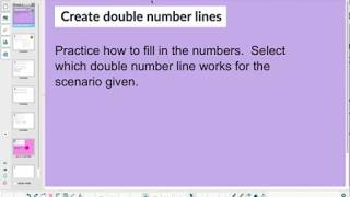 Create Double Number Lines -- 6.RP.A.3