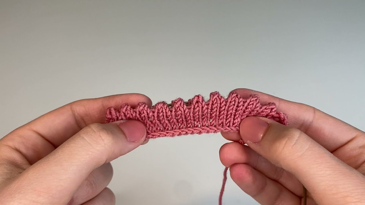 Picotkant / Knit picot edge Tutorial