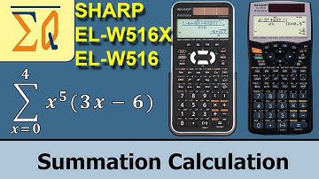 Sharp EL-W516X EL-W516 summation calculation