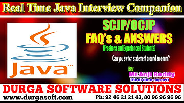 Java Interview Companion|| SCJP/OCJP|| Can you switch statement around an enum?