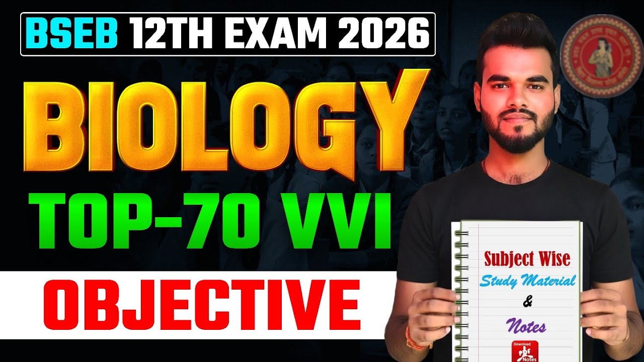 class 12th Biology vvi objective question 2026 || Bihar board Biology ...