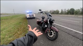 THIS HAPPENED ON MY FIRST ROAD TRIP ON MY HARLEY DAVIDSON ROADKING || FIRST TIME RIDING TO HOUSTON