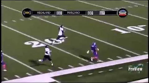 Manzano 69 yd td run by Charles Countee