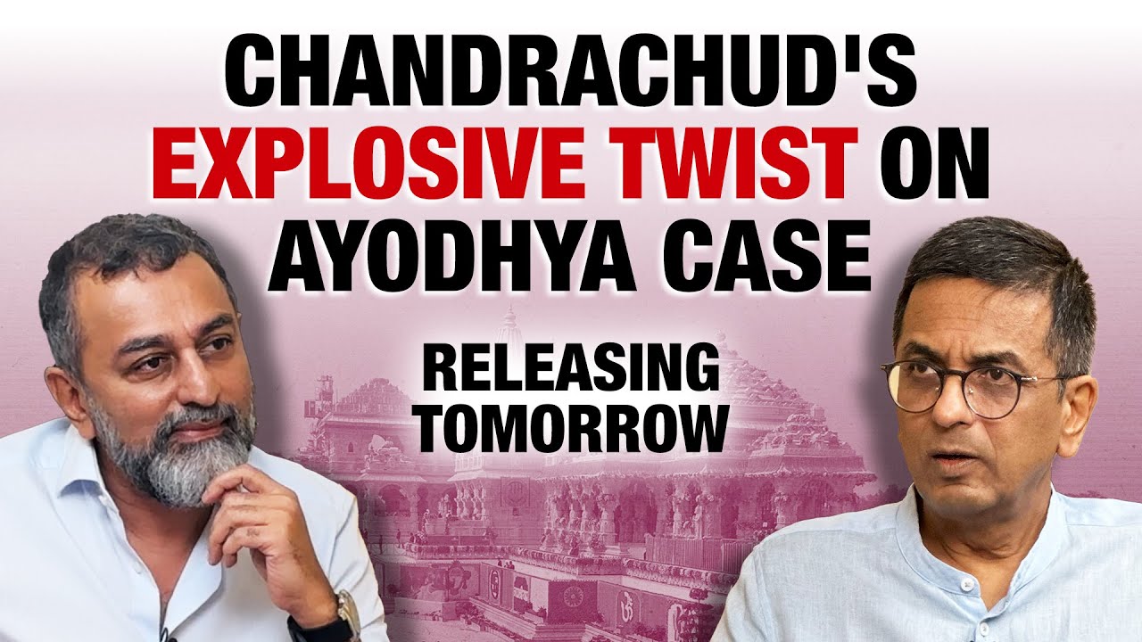 Former CJI DY Chandrachud in conversation Sreenivasan Jain | RELEASING TOMORROW!