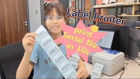 How to print serial No. in 10s? | HOIN