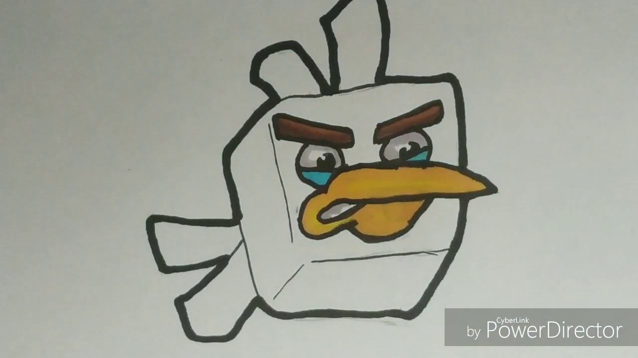 Speed Drawing : ICE birds (angry birds)