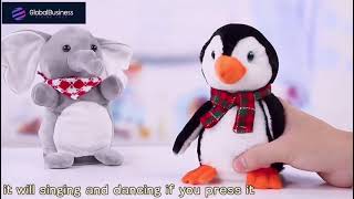 Talking & Singing & Dancing Cute Elephant & Penguin Electric Plush Toy 🐘🐧🎵🎶 screenshot 4