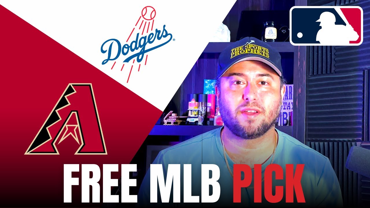 Free MLB Pick Dodgers vs Diamondbacks Sports Betting Tips YouTube
