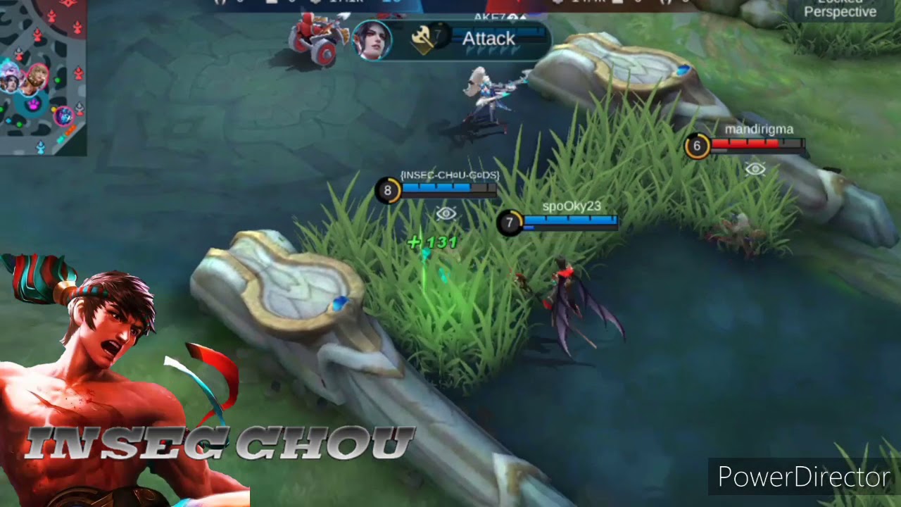 INSEC CHOU RED BUILD GAMEPLAY.GODLIKE😎NO FREESTYLE😉