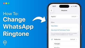 How To Change WhatsApp Ringtone On iPhone - (EASY)